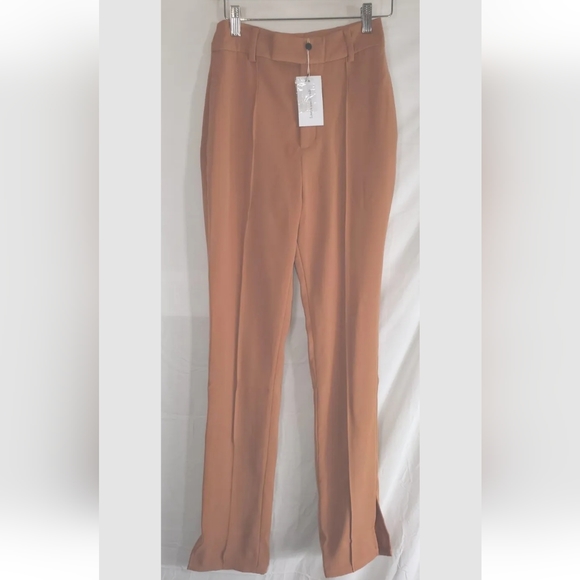 Revolve Lovers and Friends Women's XL Diana Trouser Pants Caramel 33X33 - Picture 5 of 6